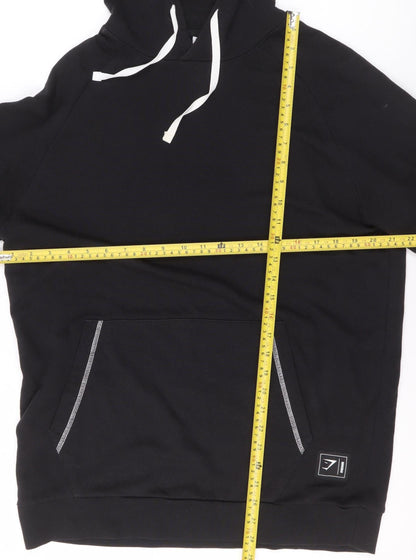 Womens UK Size S Gymshark Black Pullover Hoodie