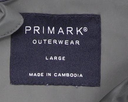 Primark Women’s Green Puffer Waistcoat Hooded Size L