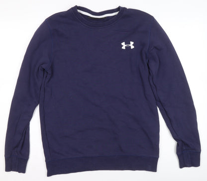 Womens UK Size S Under armour Blue Pullover Sweatshirt
