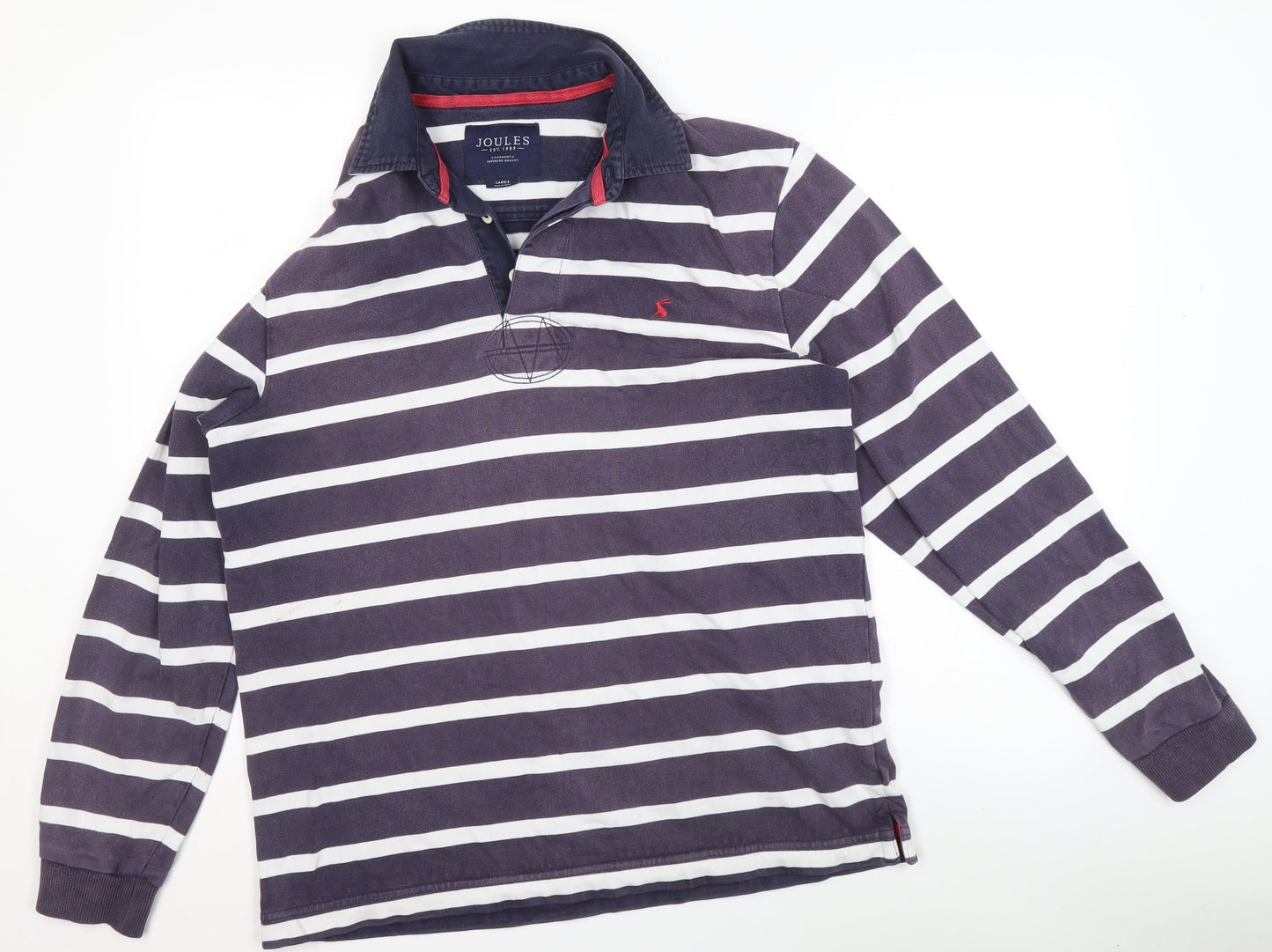 Womens UK Size L Joules Blue Henley Sweatshirt