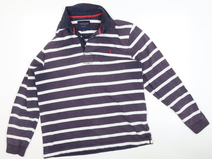 Womens UK Size L Joules Blue Henley Sweatshirt