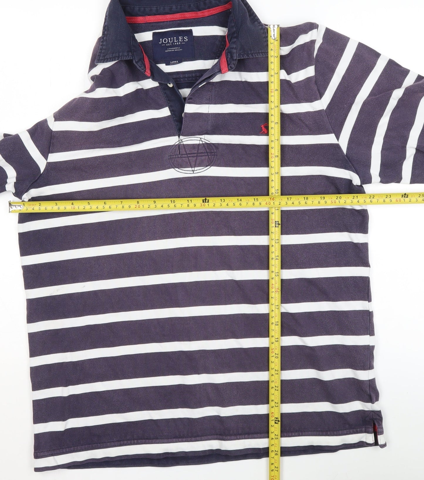 Womens UK Size L Joules Blue Henley Sweatshirt