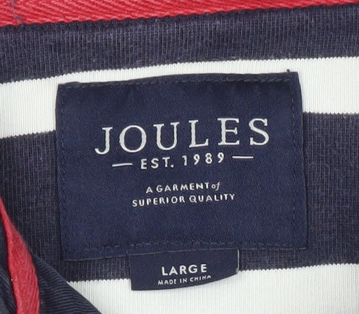 Womens UK Size L Joules Blue Henley Sweatshirt