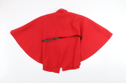 Womens UK Size One Size MAIA HEMERA Red Cape Jumper