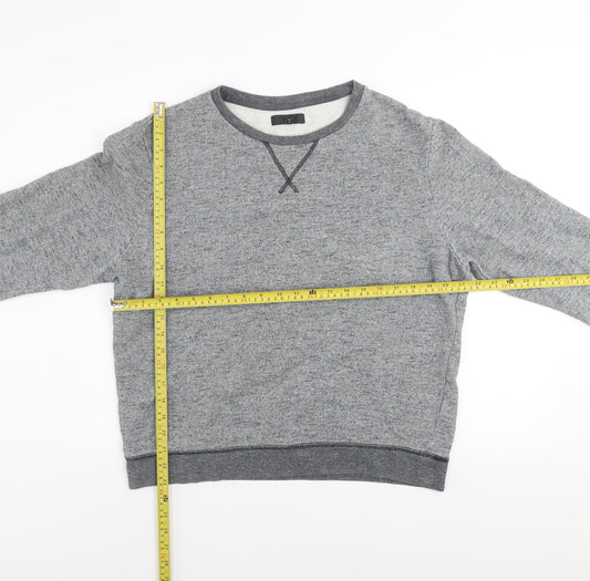 Mens UK Size M River Island Grey Pullover Sweatshirt
