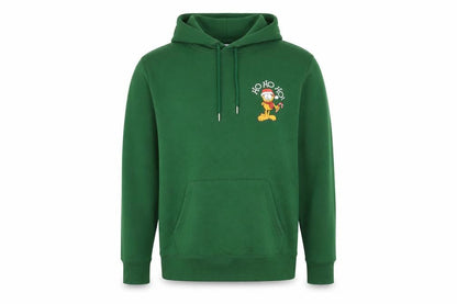 Mens UK Size XL Garfield Green Pullover Hoodie