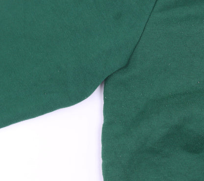Mens UK Size XL Garfield Green Pullover Hoodie