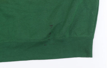 Mens UK Size XL Garfield Green Pullover Hoodie