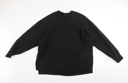Mens UK Size S Pump Iron Black Pullover Sweatshirt