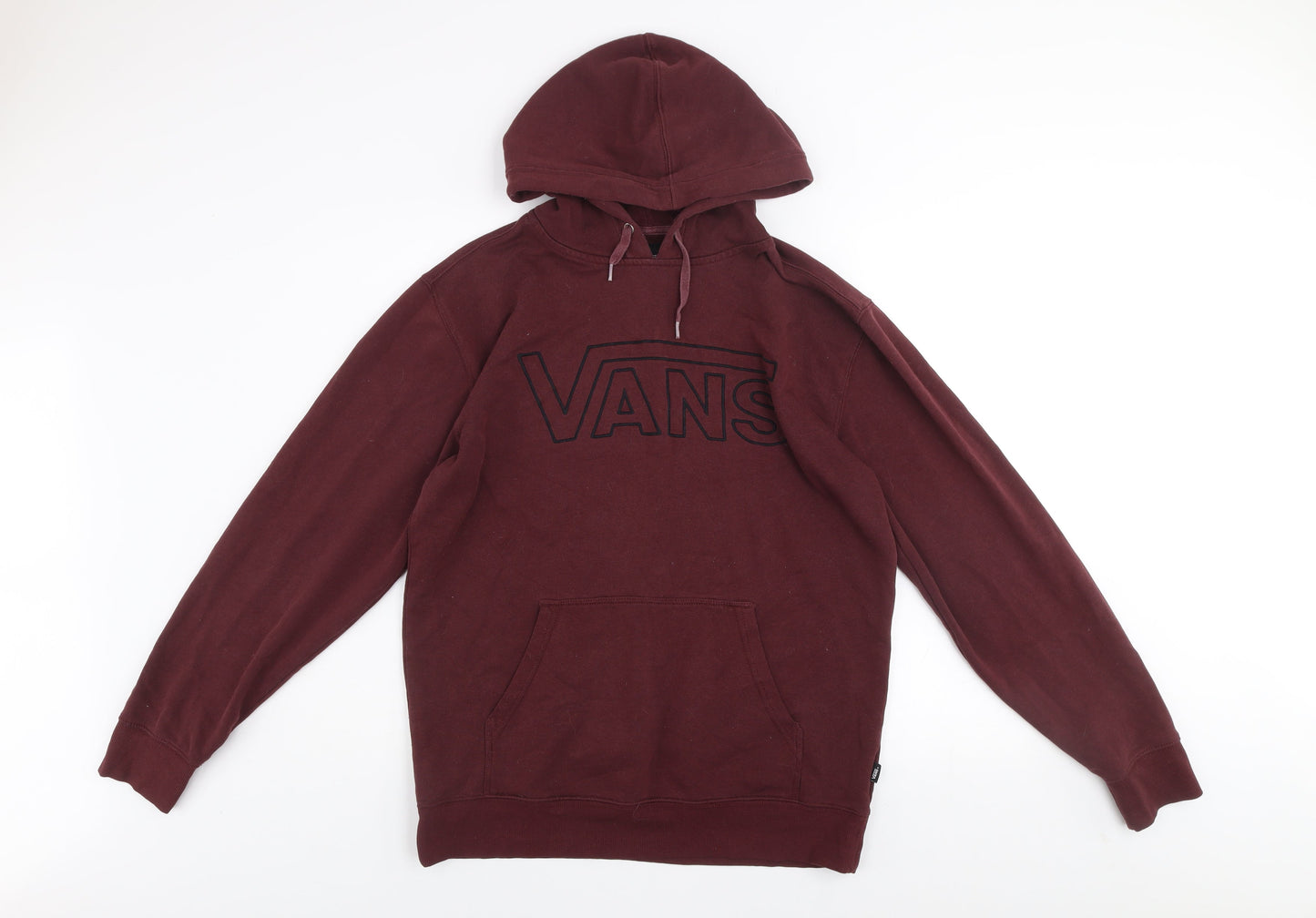 Vans Mens Brown Pullover Hoodie Medium Fleece Graphic Logo