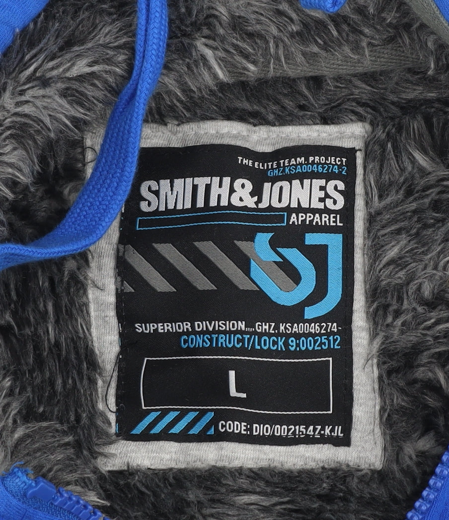 Mens UK Size L Smith & Jones Blue Casual Gym & Training Walking Jacket