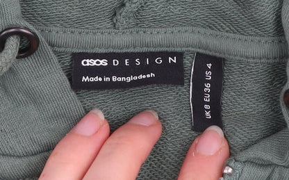 Womens UK Size 8 ASOS DESIGN Green Gym & Training Walking Casual Jacket