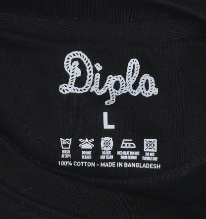Mens UK Size L Diplo Black Pullover Sweatshirt