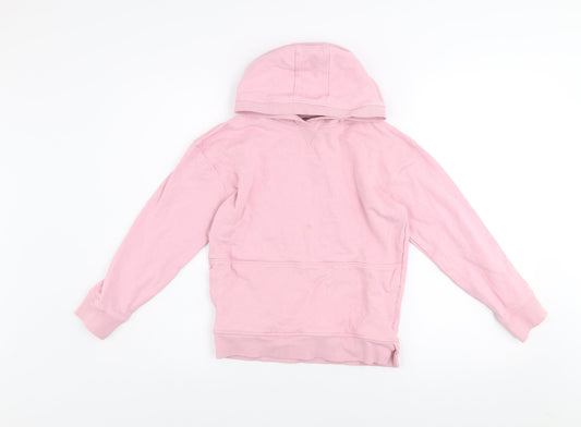 Girls UK Size 10 Years John Lewis & Partners Pink Pullover Hoodie
