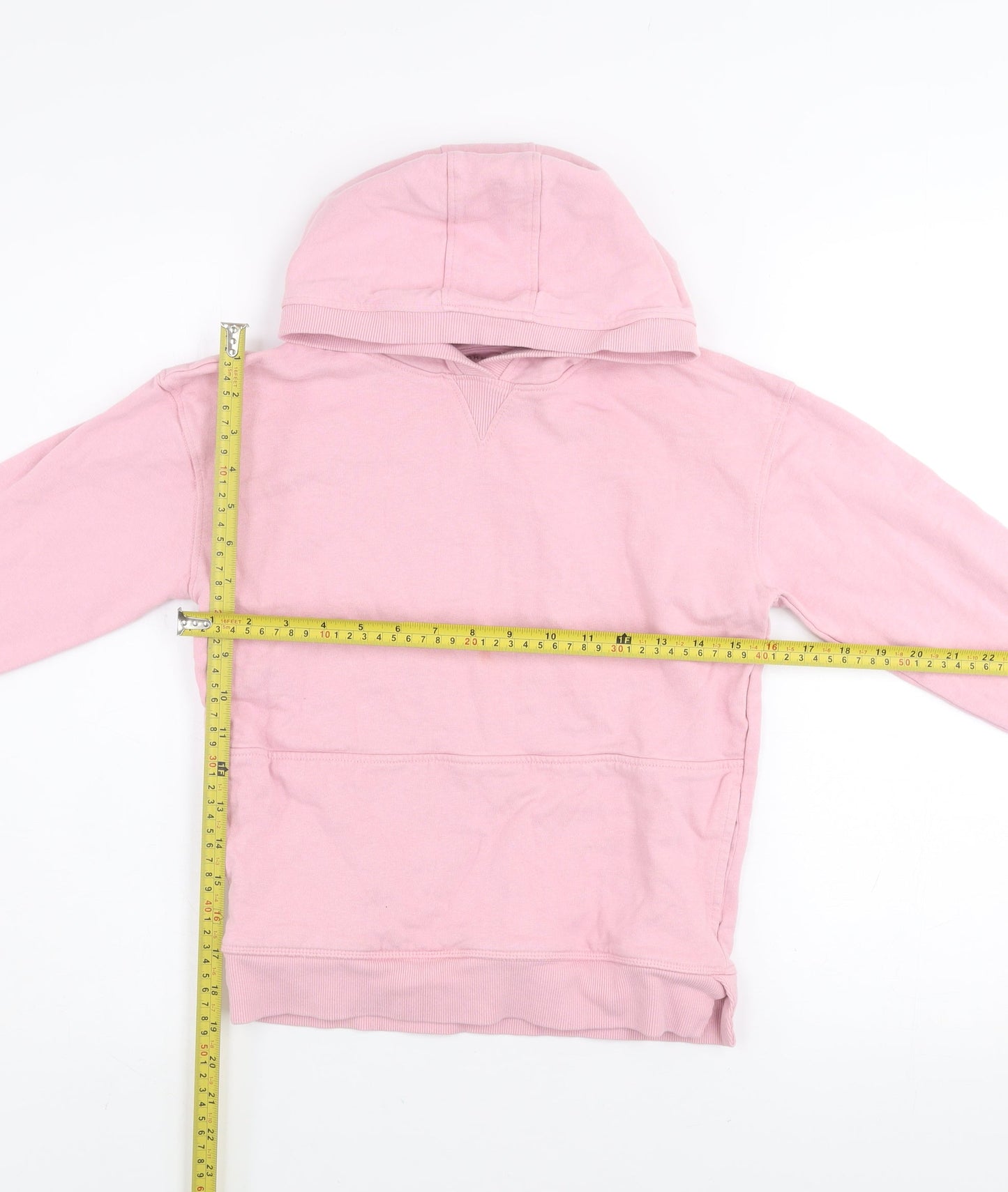 Girls UK Size 10 Years John Lewis & Partners Pink Pullover Hoodie