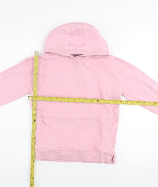 Girls UK Size 10 Years John Lewis & Partners Pink Pullover Hoodie
