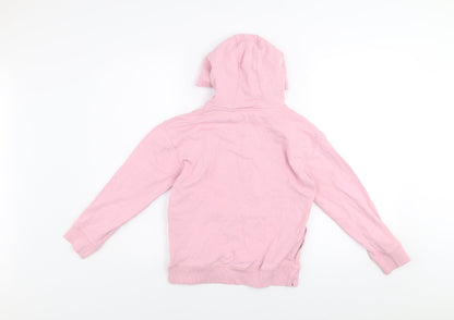 Girls UK Size 10 Years John Lewis & Partners Pink Pullover Hoodie
