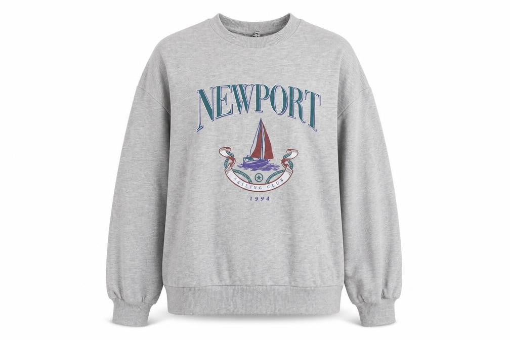 Womens UK Size 8 ASOS Design Grey Pullover Sweatshirt
