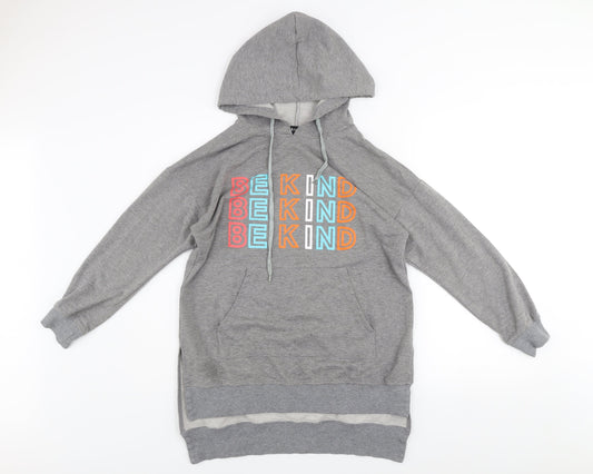 Womens UK Size S Achiouwa Grey Pullover Hoodie