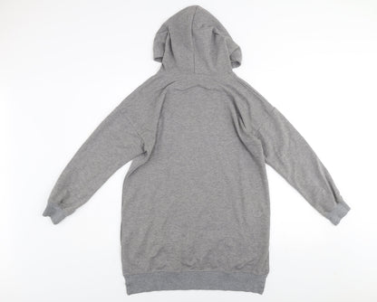 Womens UK Size S Achiouwa Grey Pullover Hoodie