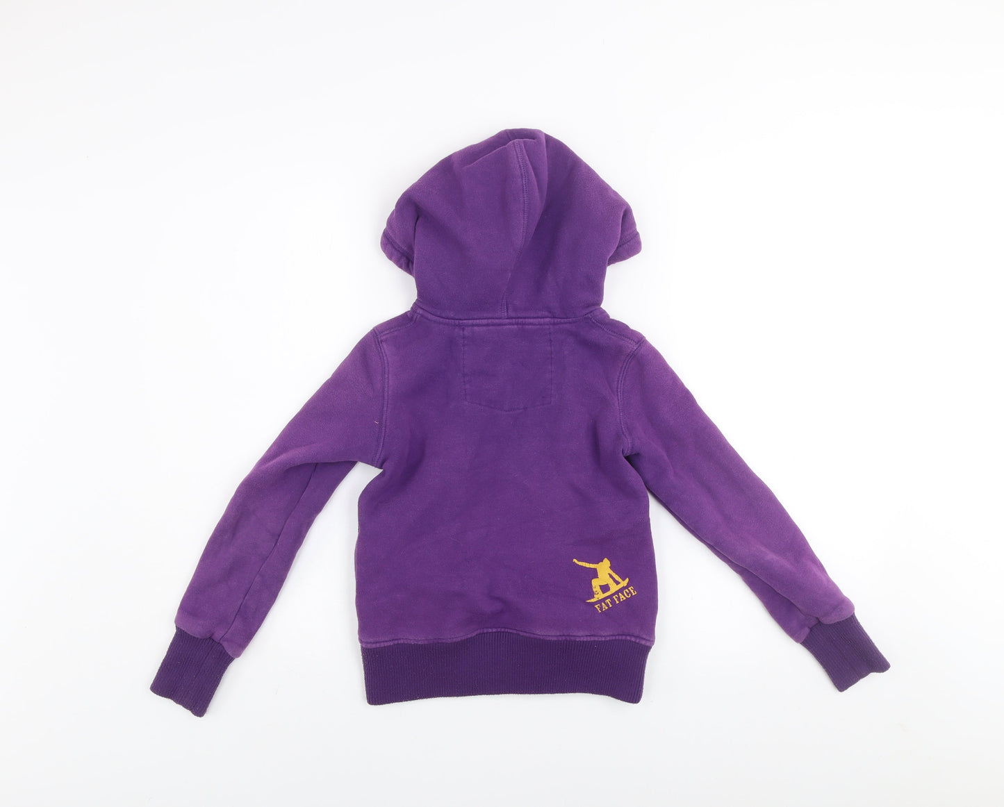 Girls UK Size 8-9 Years Fat Face Purple Pullover Hoodie