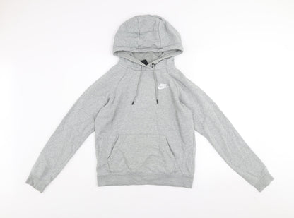 Womens UK Size XS Nike Grey Pullover Hoodie