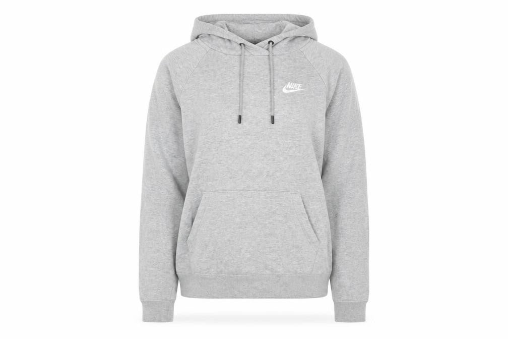 Womens UK Size XS Nike Grey Pullover Hoodie