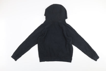 Nike Womens Black XS Pullover Hoodie Sweatshirt Cotton Blend