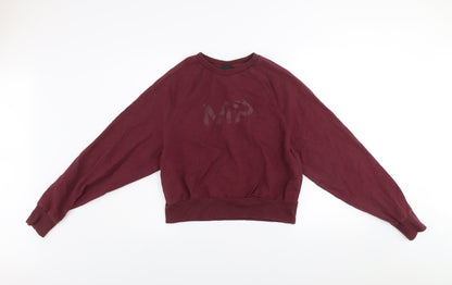 Womens UK Size M MP Red Pullover Sweatshirt