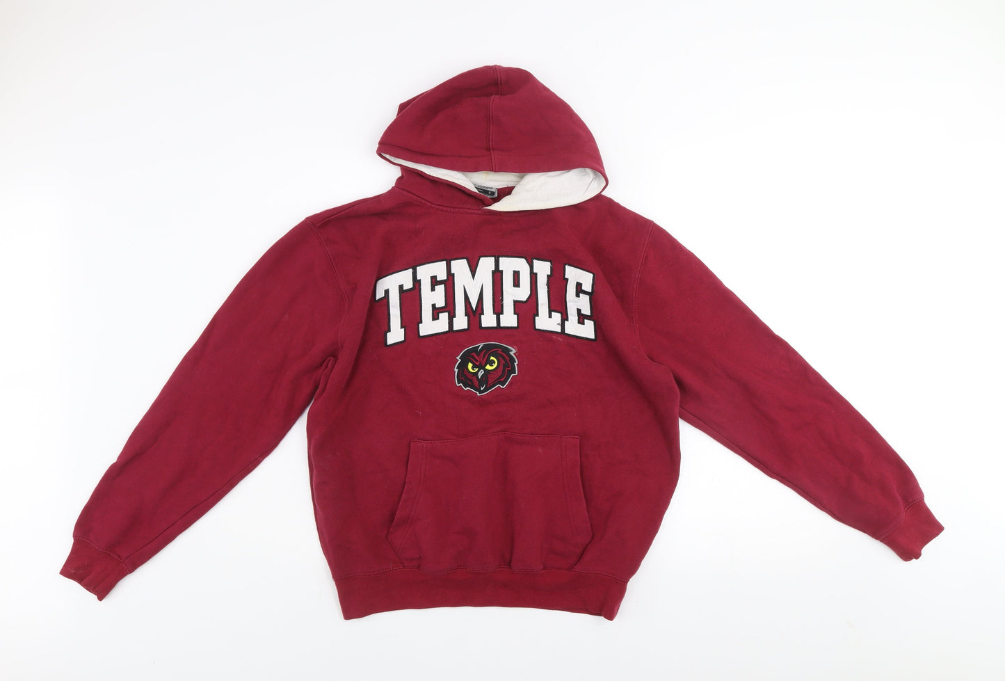 Mens UK Size S Stadium Athletics Red Pullover Hoodie