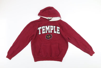 Mens UK Size S Stadium Athletics Red Pullover Hoodie