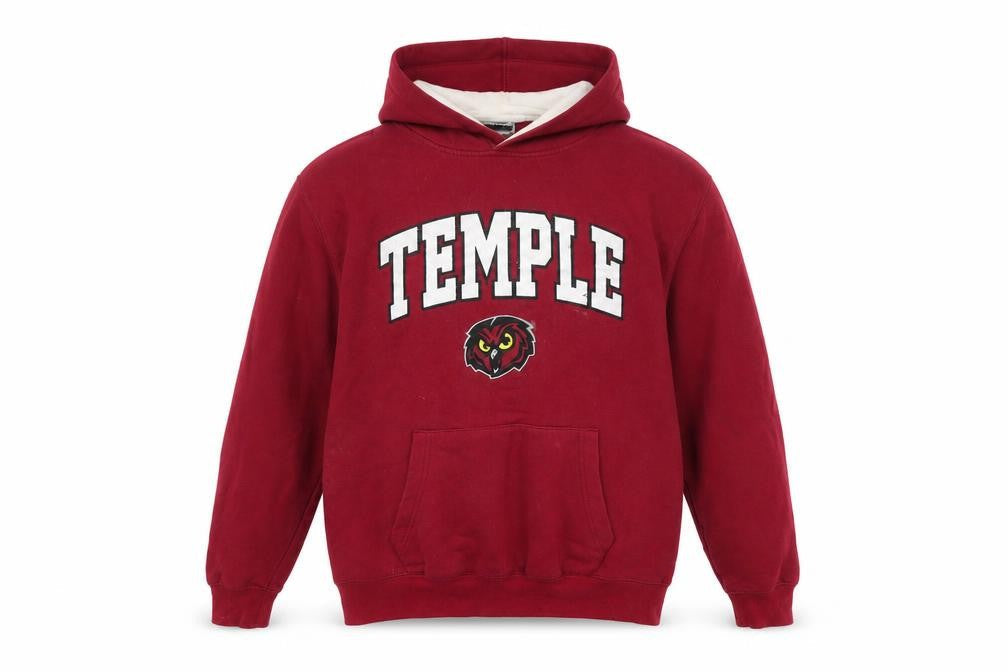Mens UK Size S Stadium Athletics Red Pullover Hoodie