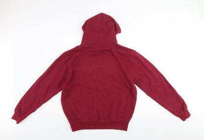 Mens UK Size S Stadium Athletics Red Pullover Hoodie
