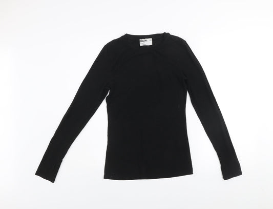 Primark Women’s Black Long Sleeve Slim Fit Stretch Top XS