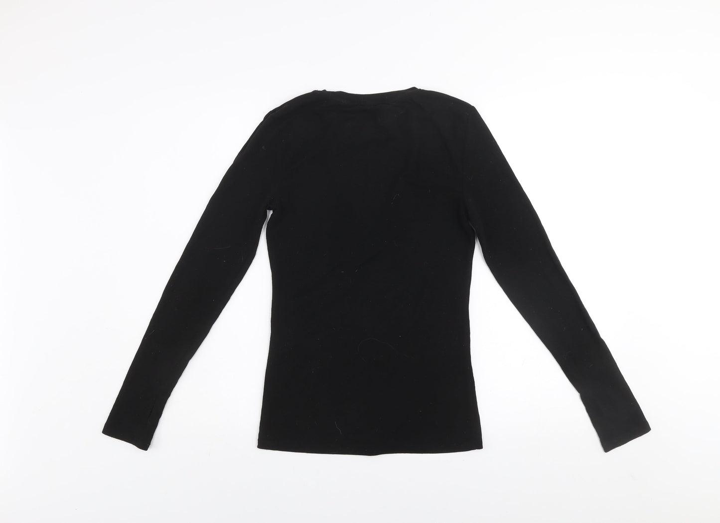 Primark Women’s Black Long Sleeve Slim Fit Stretch Top XS