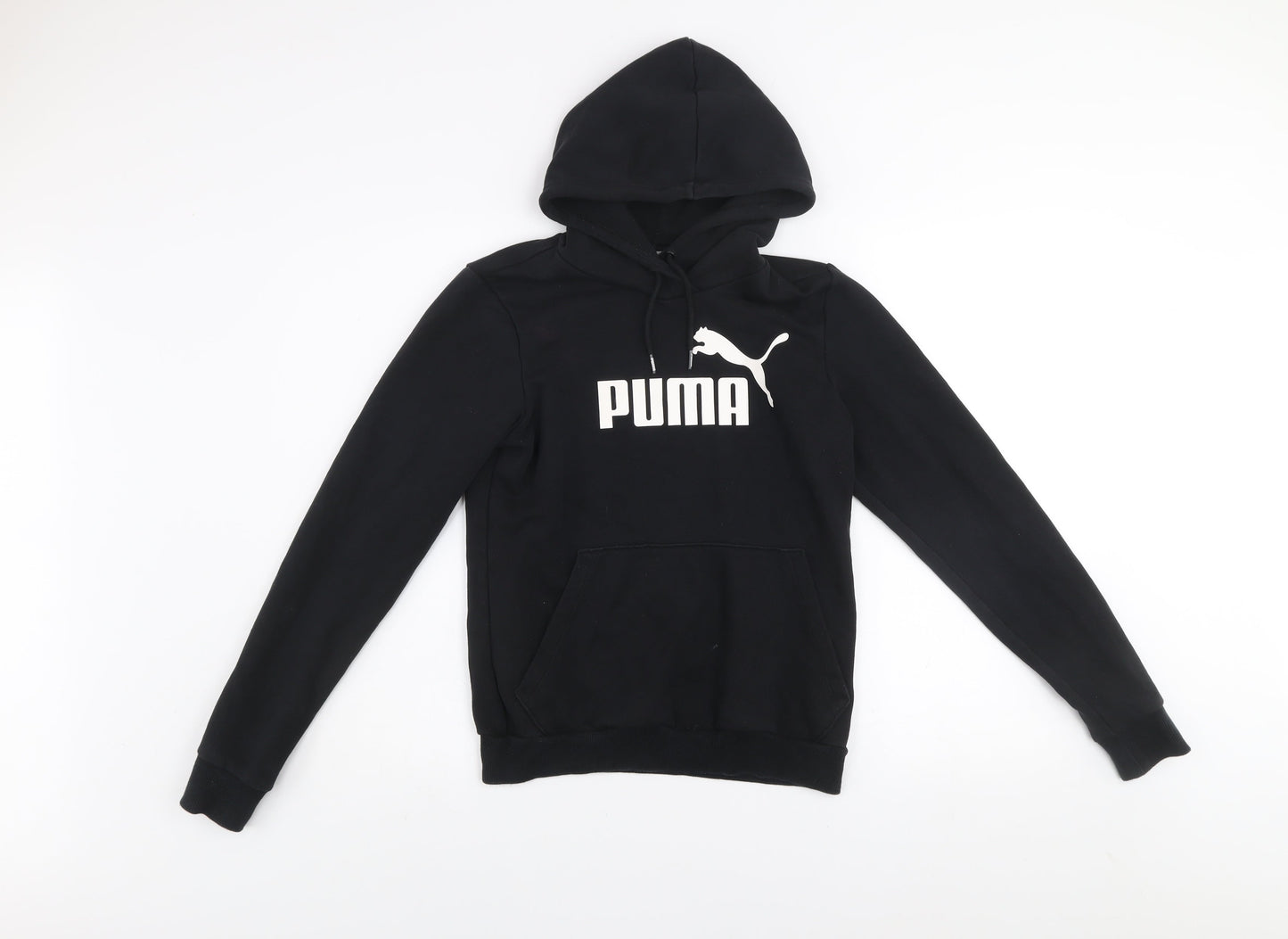 Puma Womens Black Size 10 Pullover Hoodie Sweatshirt