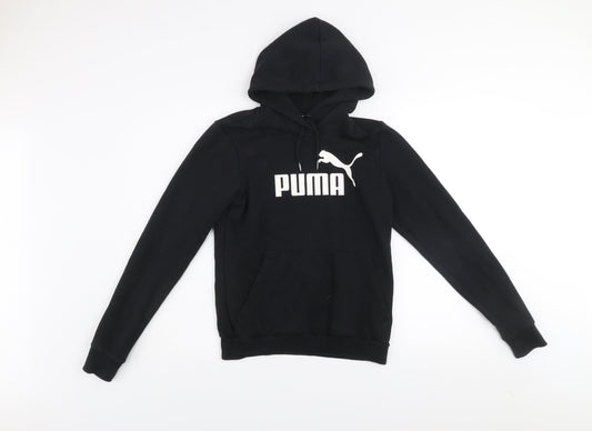 Puma Womens Black Size 10 Pullover Hoodie Sweatshirt