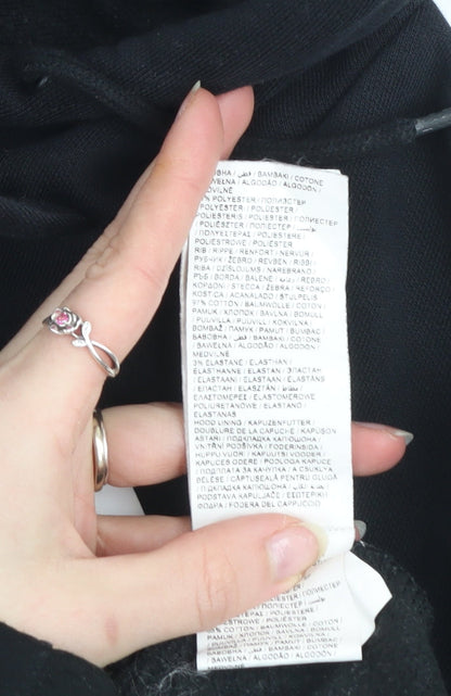 Puma Womens Black Size 10 Pullover Hoodie Sweatshirt