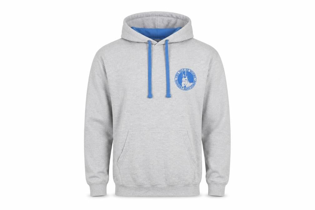 Mens UK Size M Just Hoods Grey Pullover Hoodie