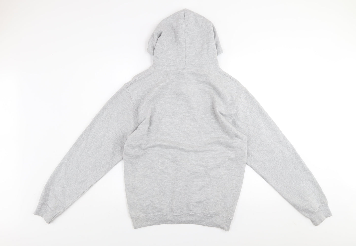 Mens UK Size M Just Hoods Grey Pullover Hoodie