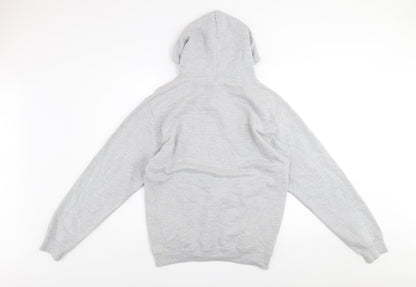 Mens UK Size M Just Hoods Grey Pullover Hoodie