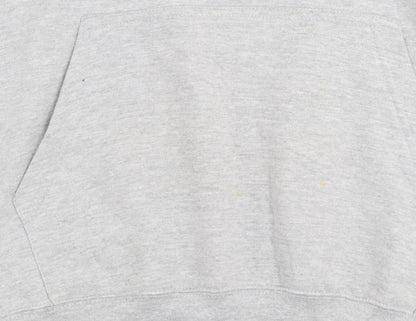 Mens UK Size M Just Hoods Grey Pullover Hoodie