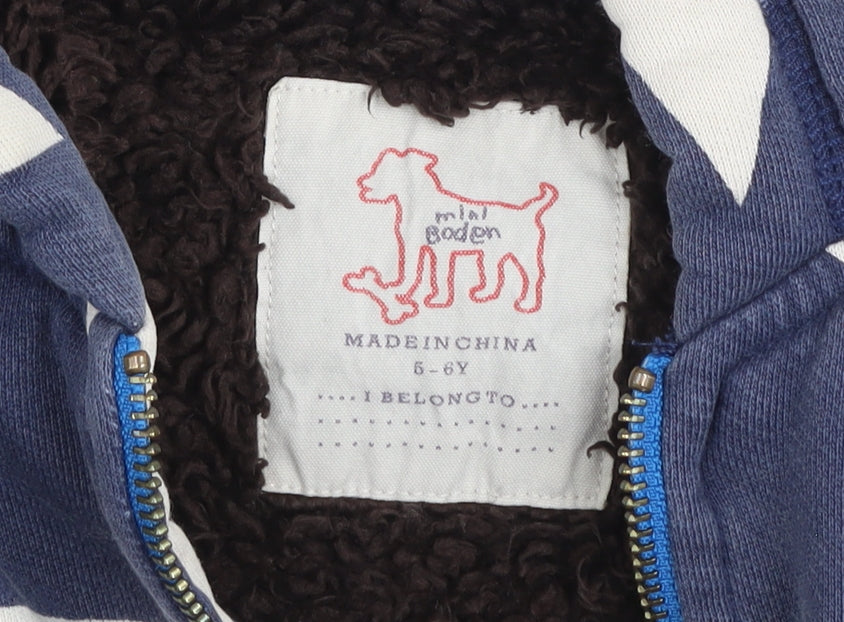 Girls UK Size 5-6 Years Mini Boden Blue Basic Jacket