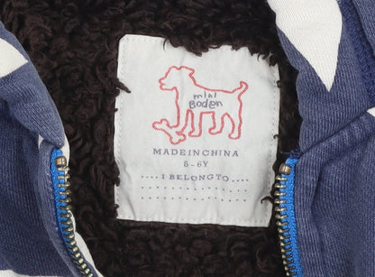 Girls UK Size 5-6 Years Mini Boden Blue Basic Jacket