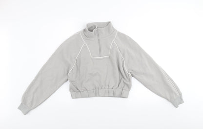 Womens UK Size S H&M Grey Pullover Sweatshirt