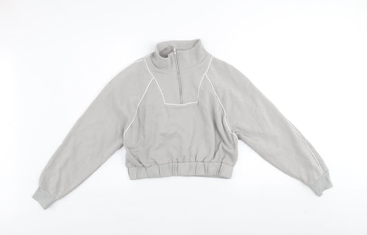 Womens UK Size S H&M Grey Pullover Sweatshirt