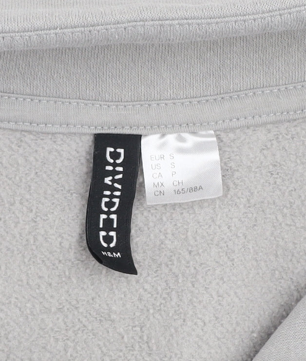 Womens UK Size S H&M Grey Pullover Sweatshirt