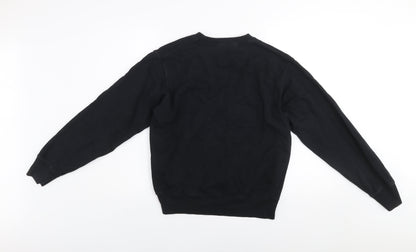 Mens UK Size XS Uniqlo Black Pullover Sweatshirt