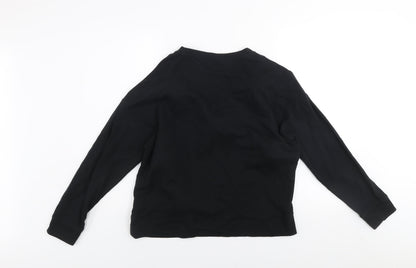 Womens UK Size 14 Marks and Spencer Black Pullover Sweatshirt