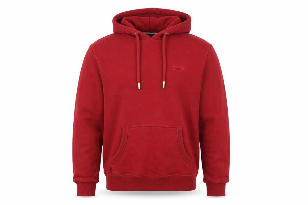 Mens UK Size S Superdry Red Pullover Hoodie